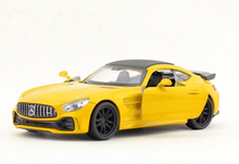 Load image into Gallery viewer, WELLY 1:36 Yellow AMG GT-R Racing Sports Model Diecast Toy Metal Car BN