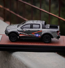 Load image into Gallery viewer, MK 1:64 Gray Shark Ranger Raptor Pickup Truck Sport Model Diecast Metal Car