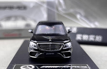 Load image into Gallery viewer, RM 1:64 Black S63 W222 V12 VIP Luxury Sedan Sports Model Diecast Metal Car New Collection