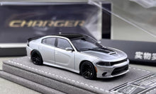 Load image into Gallery viewer, Elite 1:64 Silver Charger SRT Engine Sedan Sports Model Diecast Metal Car New Collection
