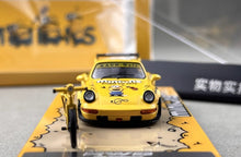 Load image into Gallery viewer, ZJWJ 1:64 Yellow RWB 964 Bicycle Bike Sports Model Diecast Metal Car New Collection