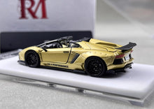 Load image into Gallery viewer, RM 1:64 Gold Aventador LP700-4 LBWK Sports Model Diecast Metal Car New Collection