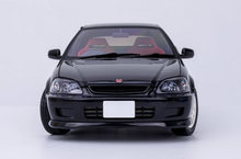 Load image into Gallery viewer, MH 1:18 Black JDM Civic Type R EK9 Hatchback Engine Model Diecast Metal Car