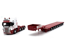 Load image into Gallery viewer, 1:76 Scania R580 Multi-axle Low Load Trailer Truck Model Diecast Metal Car New Collection