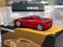 Load image into Gallery viewer, TOC 1:64 Red Silver Rims 458 Speciale Sports Model Diecast Metal Car New Collection