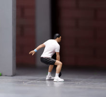 Load image into Gallery viewer, 1:64 Painted Figure Model Miniature Resin Diorama Scene Sporty Gym Man Excercise