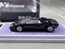 Load image into Gallery viewer, FY 1:64 Black Countach LP5000 S QV Racing Sports Model Diecast Metal Car New Collection
