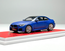 Load image into Gallery viewer, Howie 1:64 Matt Blue M2 G87 Coupe Sports Model Diecast Metal Car New Collection
