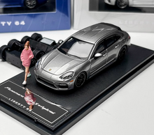 Load image into Gallery viewer, Liberty 1:64 Silver Panamera Turbo S Figure Sport Model Diecast Metal Car New Collection