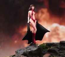 Load image into Gallery viewer, 1:64 Painted Figure Model Miniature Resin Diorama Sand Vampaire Girl Lady Bat