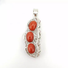 Load image into Gallery viewer, Nature Jade Lucky Beans Pendant Necklace Gift For Woman Jewelry charm Blessing R