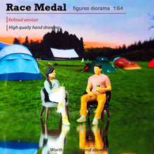 Load image into Gallery viewer, 1:64 Painted Figure Mini Model Miniature Resin Diorama Lovers Chatting Drinks