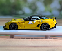 Load image into Gallery viewer, Car's Lounge 1:64 Yellow 599xx GTO FROGRAMME Sport Model Diecast Resin Car New