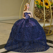Load image into Gallery viewer, Barbie Doll Clothes 11.5" Girl Party Wear Fashion Outfits Wedding Dress Gowns 1/6