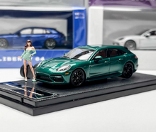 Load image into Gallery viewer, Liberty 1:64 Green Panamera Turbo S Figure Sport Model Diecast Metal Car New Collection