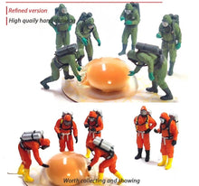 Load image into Gallery viewer, 1:64 Painted Figure Mini Model Miniature Resin Diorama Special Forces Army SWAT