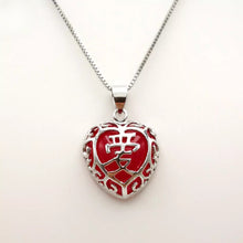 Load image into Gallery viewer, Nature Jade Love Pendant Necklace Gift Jewelry charm Blessing Luck Jewelry Heart