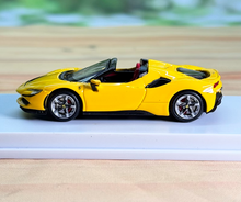Load image into Gallery viewer, SOLO 1:64 Yellow SF90 Convertible Racing Sport Model Diecast Metal Car New