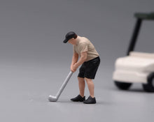 Load image into Gallery viewer, 1:64 Painted Figure Model Miniature Resin Diorama Goft Man Black Hat Scene Sand