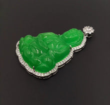 Load image into Gallery viewer, Nature Jade Guanyin Pendant Necklace Gift Jewelry charm Blessing Luck Jewelry c