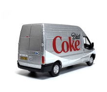 Load image into Gallery viewer, 1:76 2006 Silver Coke Transit Delivery Van LWB Model Diecast Metal Car New Collection