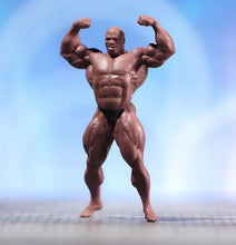 Load image into Gallery viewer, 1:64 Painted Figure Model Miniature Resin Diorama Sand Black Muscle Gym Man Toy Collection
