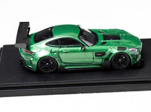 Load image into Gallery viewer, RM 1:64 Green AMG GTS Widebody Racing Sports Model Diecast Metal Car New Collection