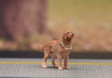 Load image into Gallery viewer, 1:64 Painted Figure Model Miniature Resin Sand Pet Dog Golden Retriever Lovely