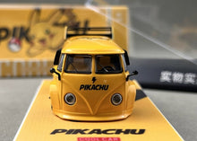 Load image into Gallery viewer, CC 1:64 Yellow VW T1 Mini Van Widebody Sports Model Diecast Metal Car New Collection
