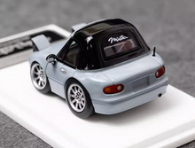 Load image into Gallery viewer, MJ 1:64 Gray Miata MX5 Mini Cute Q Type Sports Model Diecast Resin Car New Collection