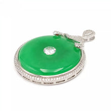Load image into Gallery viewer, Nature Jade Ruyi Peace Pendant Necklace Gift Jewelry charm Blessing Fortune b