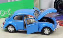 Load image into Gallery viewer, WELLY 1:24 VW Classic Vintage Beetle Model Diecast Metal Car Display