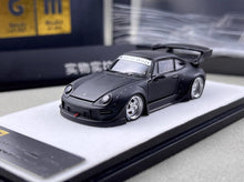 Load image into Gallery viewer, PGM 1:64 Matte Black RWB 993 Classic Sports Model Diecast Metal Car New Collection