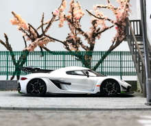 Load image into Gallery viewer, CM 1:64 White Jesko Absolut Super Racing Sport Model Diecast Metal Car New Collection