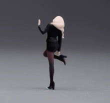 Load image into Gallery viewer, 1:64 Painted Figure Model Miniature Resin Diorama Toy Sand Sexy Lady Black Suit