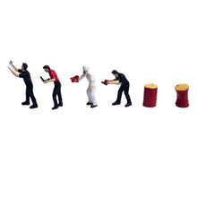 Load image into Gallery viewer, 1:64 Painted Figure Mini Model Miniature Resin Diorama Car Repair Polish Man BL