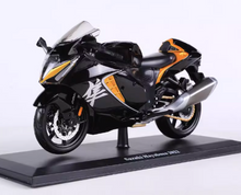 Load image into Gallery viewer, Maisto 1:12 Black 2022 Hayabusa Sports Model Diecast Metal Motorcycle New Collection