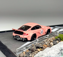 Load image into Gallery viewer, Inno 1:64 Pink 997 Pig Widebody Sports Model Diecast Metal Car New Collection