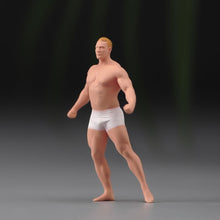 Load image into Gallery viewer, 1:64 Painted Figure Model Miniature Resin Diorama Sand Toy Muscular Man Strong New