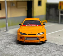 Load image into Gallery viewer, SW 1:64 Orange JDM S15 Slivia Widebody Racing Sports Model Diecast Metal Car