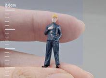 Load image into Gallery viewer, 1:64 Painted Figure Mini Model Miniature Resin Diorama Sand Uniform Boy Black New Collection
