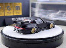 Load image into Gallery viewer, PGM 1:64 Matte Black RWB 993 Round Classic Sports Model Diecast Metal Car New Collection