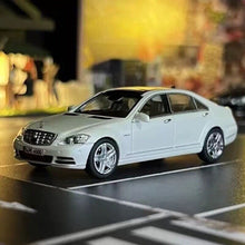 Load image into Gallery viewer, MH 1:64 White S-Class S600L W221 Luxury Sedan Sports Model Diecast Metal Car
