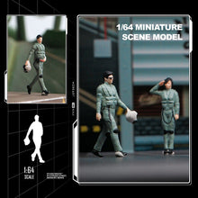 Load image into Gallery viewer, 1:64 Painted Figure Mini Model Miniature Resin Diorama Pilot Captain Army Man New Scene