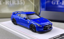 Load image into Gallery viewer, FH 1:64 Blue JDM Skyline GTR R35 Racing Sports Model Diecast Metal Car New Collection