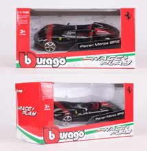 Load image into Gallery viewer, Bburago 1:43 Black Monza SP2 Racing Sports Model Diecast Metal Car Box New