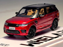 Load image into Gallery viewer, WHELART 1:64 2018 Red Range Rover Sports SUV Model Diecast Metal Car New Collection