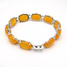 Load image into Gallery viewer, Nature Jade Beaded Bracelet Jewelry Blessing Lucky Fortune Gift For Her Yellow c