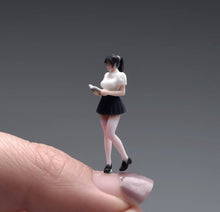 Load image into Gallery viewer, 1:64 Painted Figure Model Miniature Resin Diorama Pretty Girl Beauty Mini Skirt