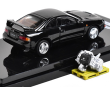 Load image into Gallery viewer, HobbyJapan 1:64 Black Celica GT Rallye Engine Sports Model Diecast Metal Car